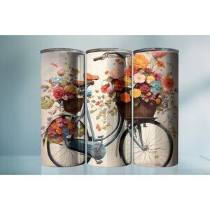 20oz Floral Bicycle Fall Tumbler